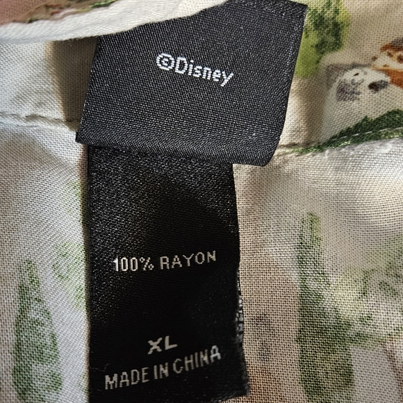 Disney Lady & The Tramp Classic Timeless Movie Whimsical Button Blouse XL - Picture 6 of 11